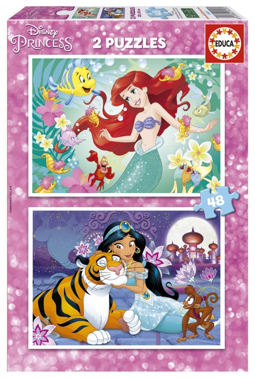 Puzzle EDUCA 2x48 peças Princesas