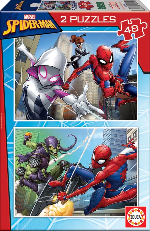 Puzzle EDUCA 2x48 peças MARVEL Spider-Man