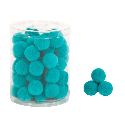 Pompons 20mm Turquesa 14 com 48 MP