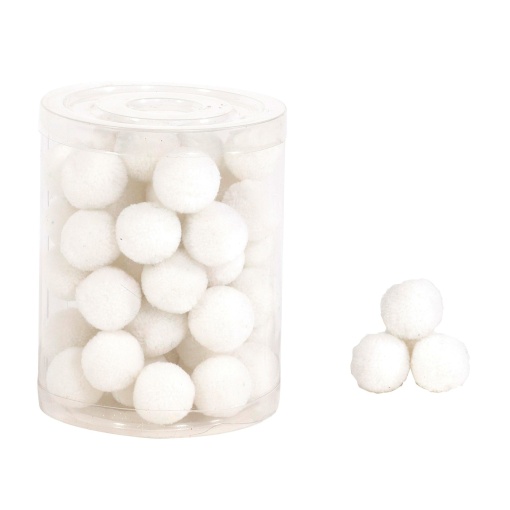 Pompons 20mm Branco 01 com 48 MP