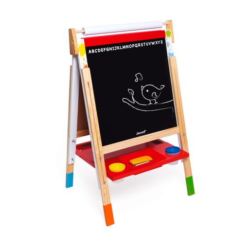Quadro Duplo Magnético/Ardósia Regulável JANOD SPLASH com Acessórios 58x65x126cm