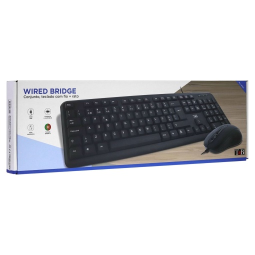 Teclado + rato TNB preto