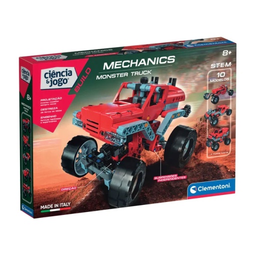 Laboratório de Mecânica - Monster Truck CLEMENTONI Ciência & Jogo Technologic