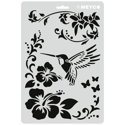 Stencil MEYCO 20x30cm Colibri