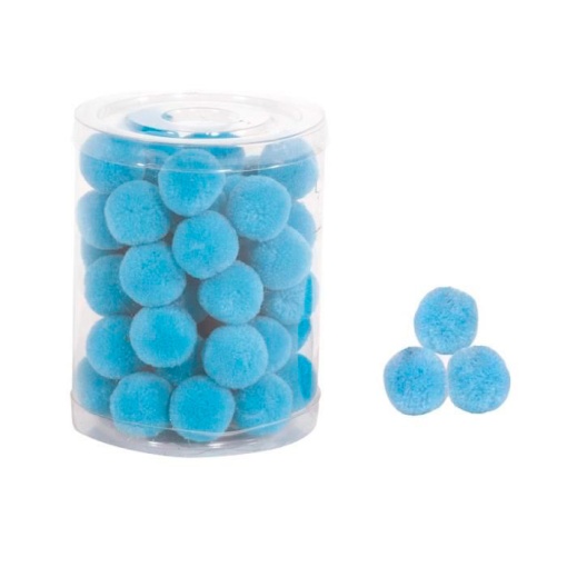 Pompons 20mm Azul Claro 16 com 48 MP