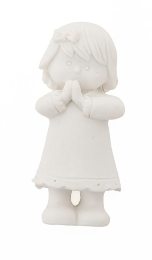 Menina a rezar em marfinite para pintar 5,5cm LG