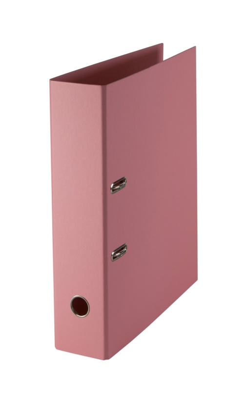 Pasta de Arquivo CARTONEX A4 Comercial lombada de 80mm 2 Argolas Rosa Pastel