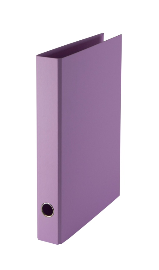 Pasta de Arquivo CARTONEX A4 Comercial lombada de 40mm 2 Argolas Violeta Pastel