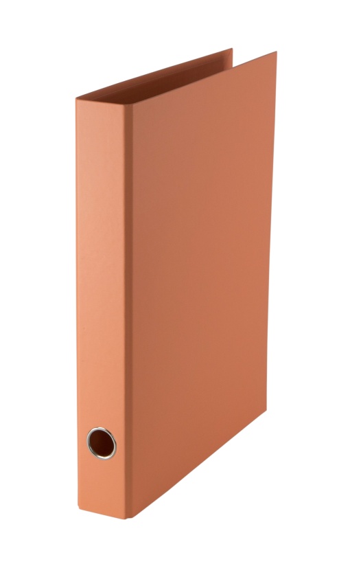 Pasta de Arquivo CARTONEX A4 Comercial lombada de 40mm 2 Argolas Laranja Pastel