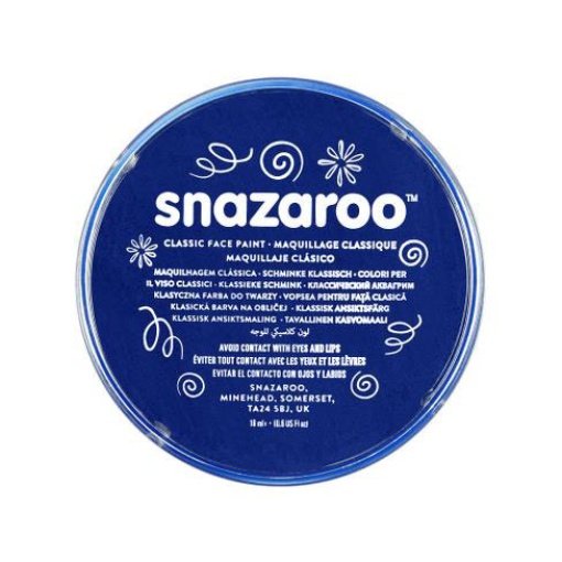 Pintura Facial SNAZAROO Clássico Azul Escuro 18ml