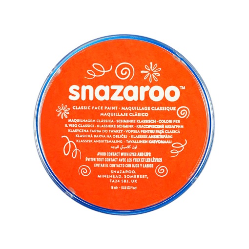 Pintura Facial SNAZAROO Clássico Laranja Escuro 18ml