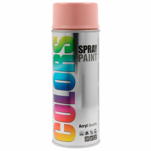 Tinta Spray Acrílica COLORS Rosa RAL 3015 400ml