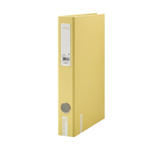 Pasta de Arquivo ANCOR EMBOSS A4 Comercial lombada de 40mm 2 Argolas Amarelo Pastel