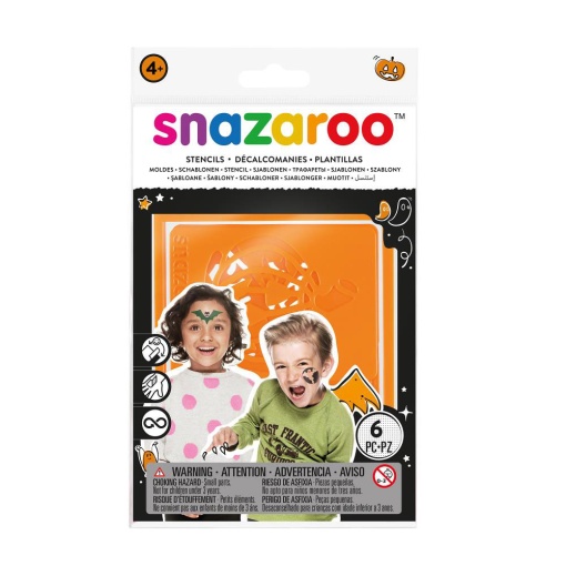 Moldes de maquilhagem Halloween com 6 unidades SNAZAROO