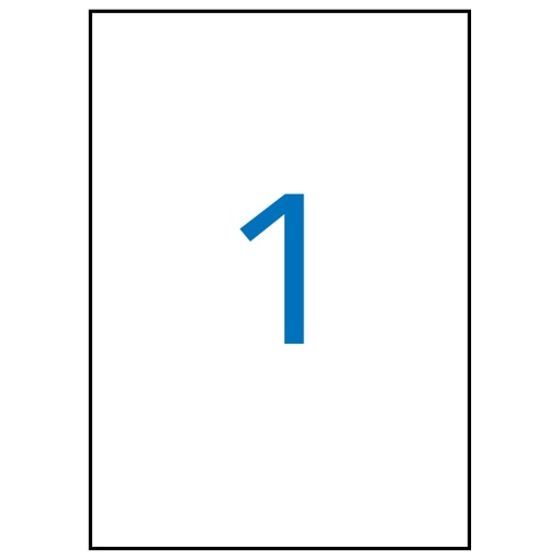 A5 labels 210x148mm white 15 sheets (15 units) APLI