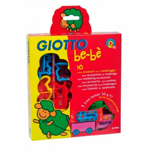 Moldes para plasticina GIOTTO Be-Bè 11 peças