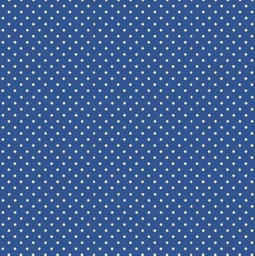 Tecido MAKOWER Spot Pintas Azul Forte 1x1,12m