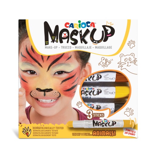 Pintura facial CARIOCA Mask Up 3 cores 43048