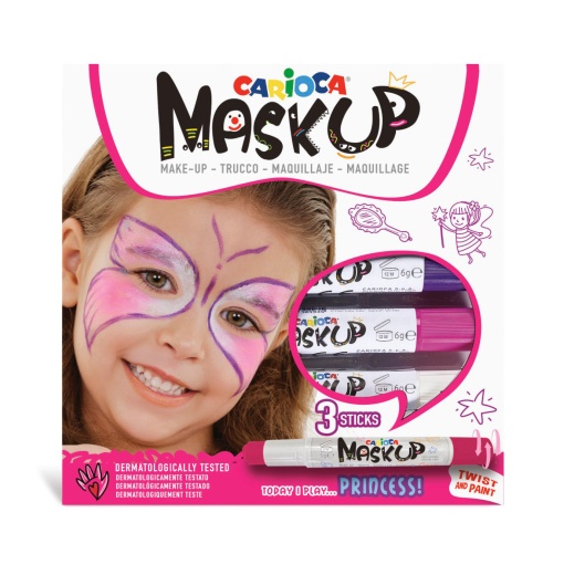 Pintura facial CARIOCA Mask Up 3 cores 43049