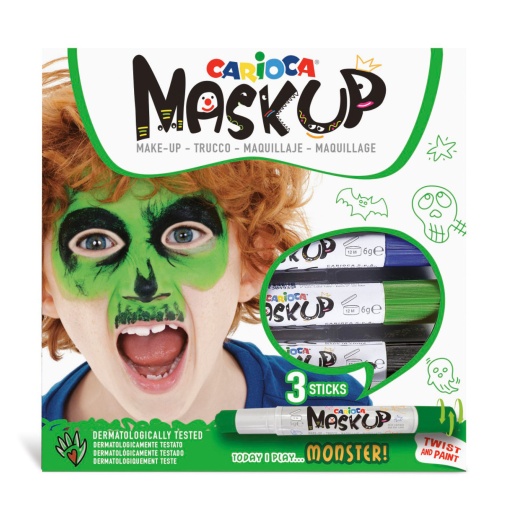 Pintura facial CARIOCA Mask Up 3 cores 43051