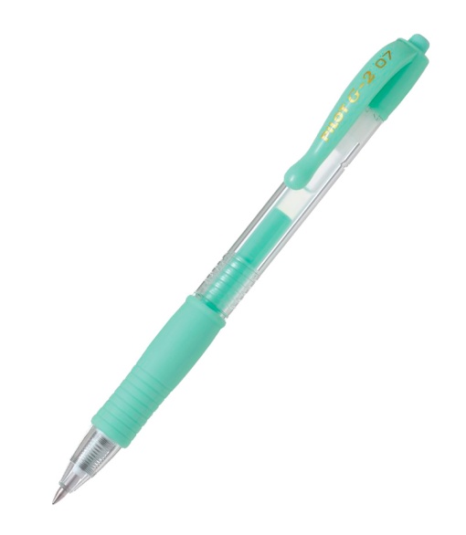 Esferográfica de Gel PILOT G-2 Pastel Verde Claro