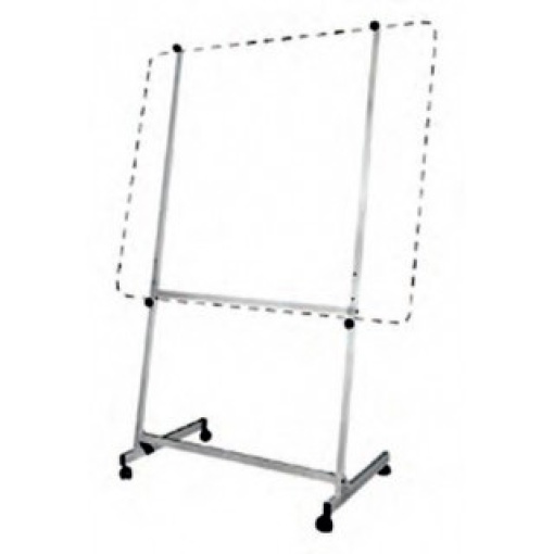 Cavalete para Quadro Branco Fixo Ajustável com Rodas 90x120cm-120x250cm