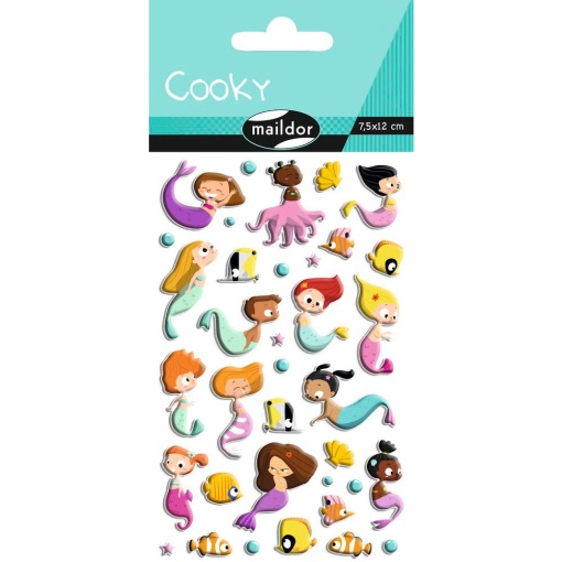 Autocolantes MAILDOR Cooky 3D sereias