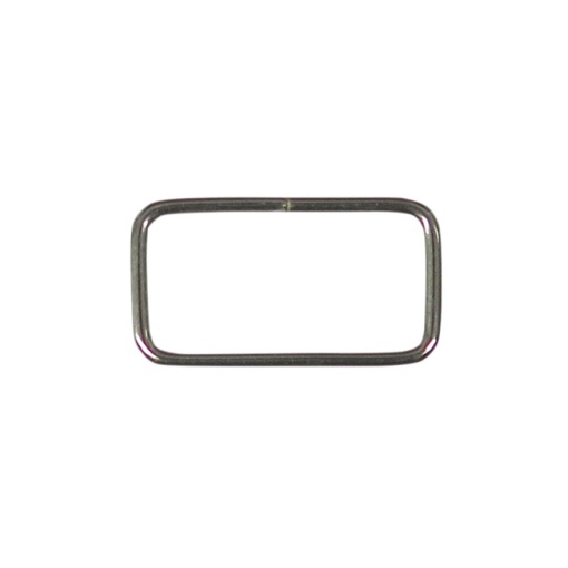 Fivela de Metal sem passador rectangular 30mm prateado