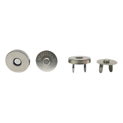 Botão magnético 18mm prateado JFF 116924018p