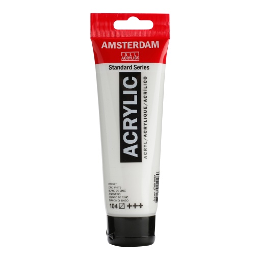 Tinta Acrílica AMSTERDAM Branco Zinco 104 120ml