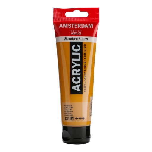 Tinta Acrílica AMSTERDAM Ocre Ouro 231 120ml