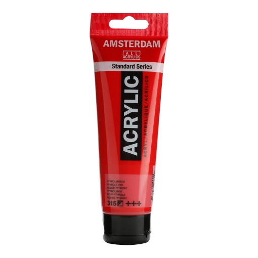 Tinta Acrílica AMSTERDAM Vermelho Pyrrole 315 120ml