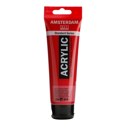 Tinta Acrílica AMSTERDAM Vermelho Naftol Escuro 399 120ml