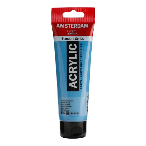 Tinta Acrílica AMSTERDAM Azul Real 517 120ml