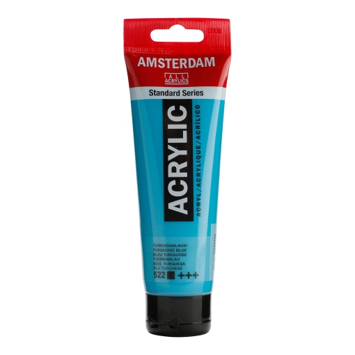 Tinta Acrílica AMSTERDAM Azul Turquesa 522 120ml
