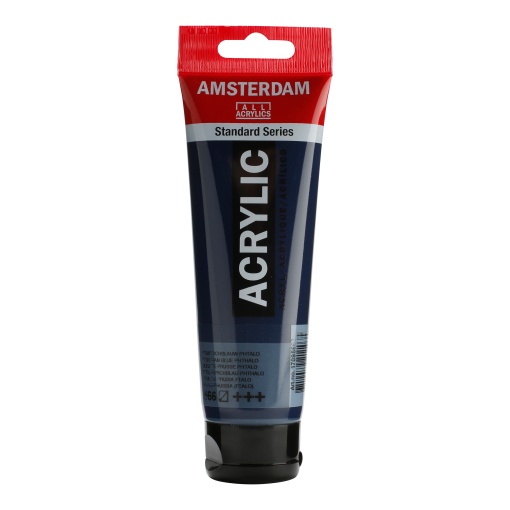 Tinta Acrílica AMSTERDAM Azul Prússia Ftalo 566 120ml