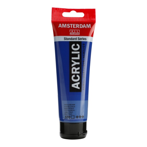 Tinta Acrílica AMSTERDAM Azul Ftalo 570 120ml