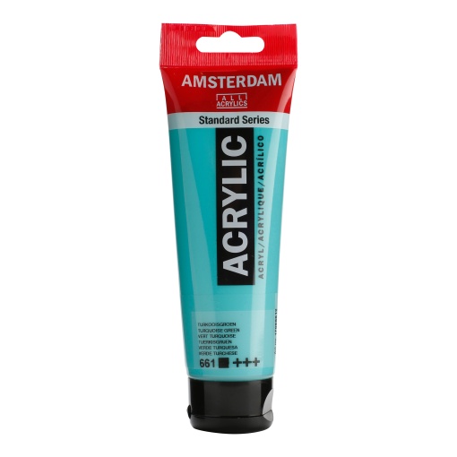 Tinta Acrílica AMSTERDAM Verde Turquesa 661 120ml