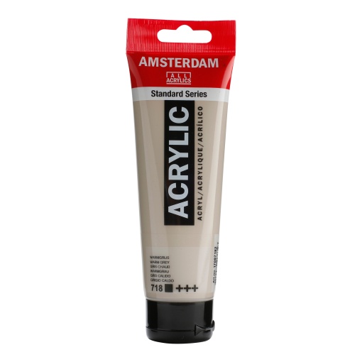 Tinta Acrílica AMSTERDAM Cinza Quente 718 120ml