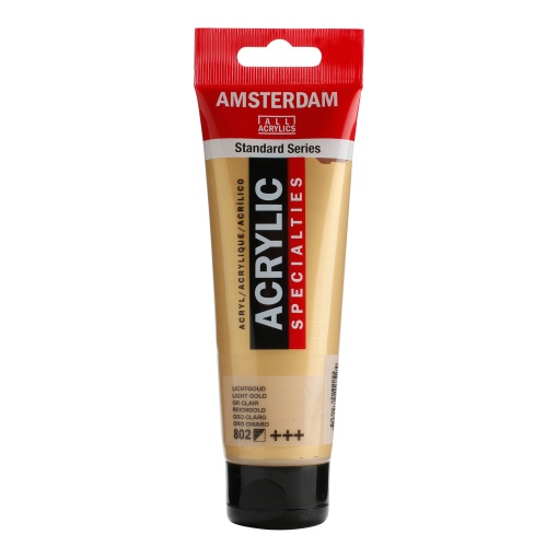 Tinta Acrílica AMSTERDAM Ouro Claro 802 120ml
