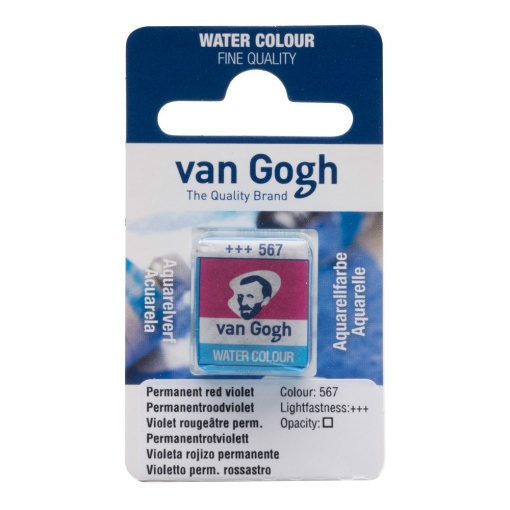 Aguarela em pastilha TALENS VAN GOGH Violeta Vermelho 567