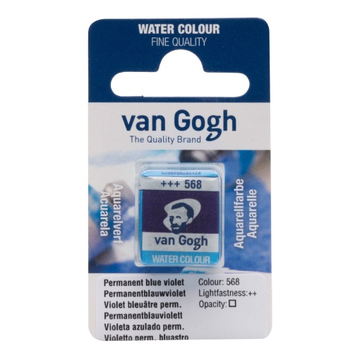 Aguarela em pastilha TALENS VAN GOGH Violeta Azul 568