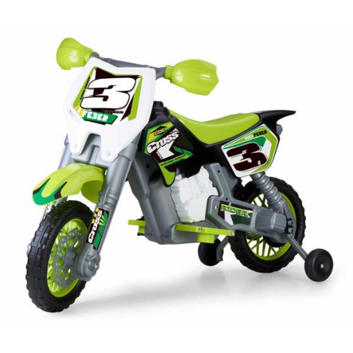 Mota elétrica FEBER Rider CROSS 6V verde FAMOSA