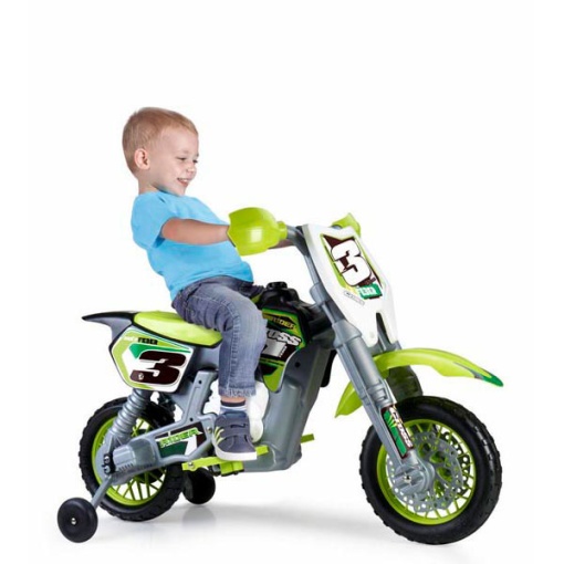 Mota elétrica FEBER Rider CROSS 6V verde FAMOSA