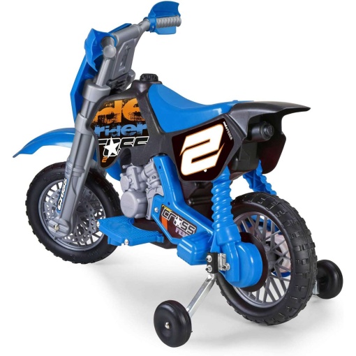 Mota elétrica FEBER CROSS 6V azul + capacete FAMOSA