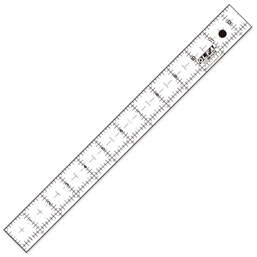 Régua corte OLFA Patchwork 12,5''x12,5'' Qr-1x12