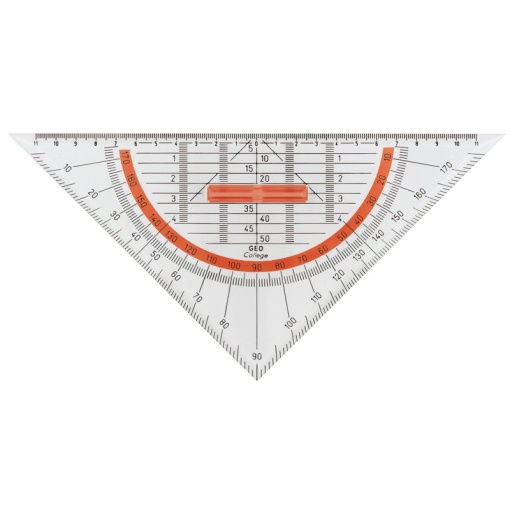 Esquadro geométrico ARISTO GEOTEC 45°/25cm com pega 23008