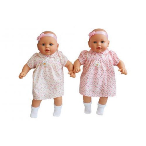 Crying baby doll, bald, 55 cm