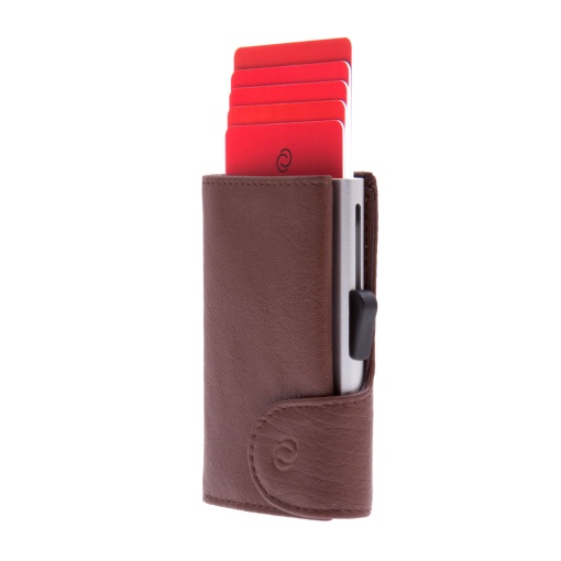 Porta-cartões C-SECURE VINTAGE Castanho Escuro
