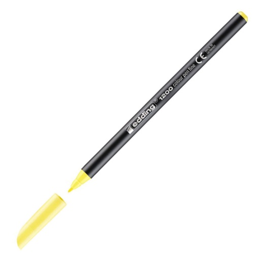 Marcador EDDING 1200 1mm amarelo pastel